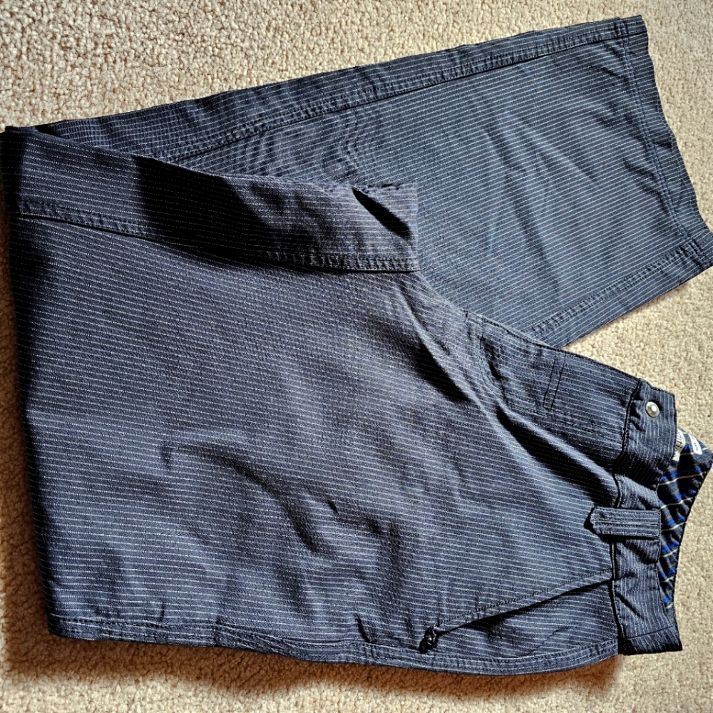 Mens Lululemon Black pinstripe trousers